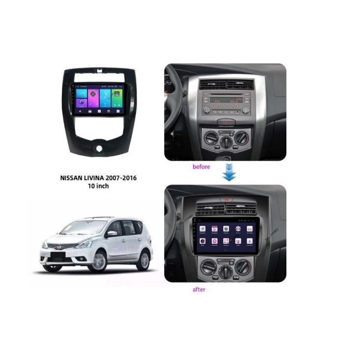Promo Frame headunit android 10 inch frame nissan livina 2007 2013 - 2016 COD