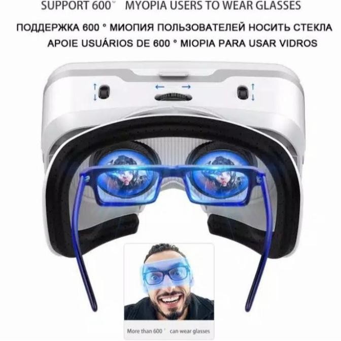 VR Box Shinecon 10.0 With Headphone Kacamata HP Versi Terbaru Terlaris