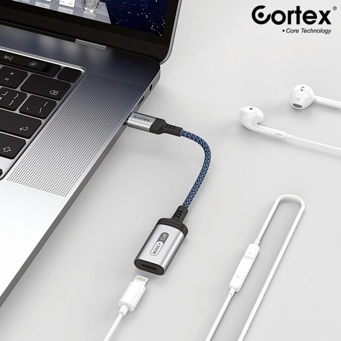 Cortex MH306 Tipe c to Lightning Splitter Type C Adapter Converter