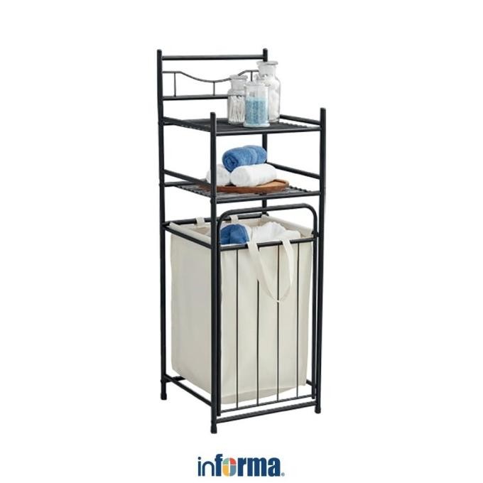 Informa Brody Rak Kamar Mandi 2 Tingkat Dengan Keranjang Laundry