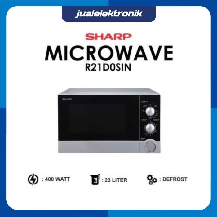 Sharp Microwave R-21D0(S)In Straight Microwave Oven 23 Liter R-21D0(S)-In R 21 D0(S)In #Gratisongkir