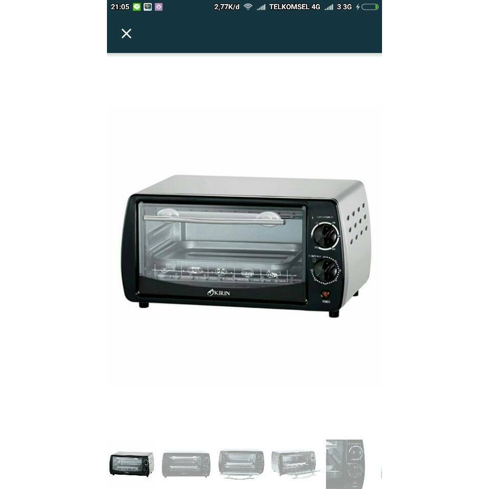 Kirin Oven Microwave Kirin Kbo-90M Oven Elektrik - 9L #Gratisongkir #Sale #Discount