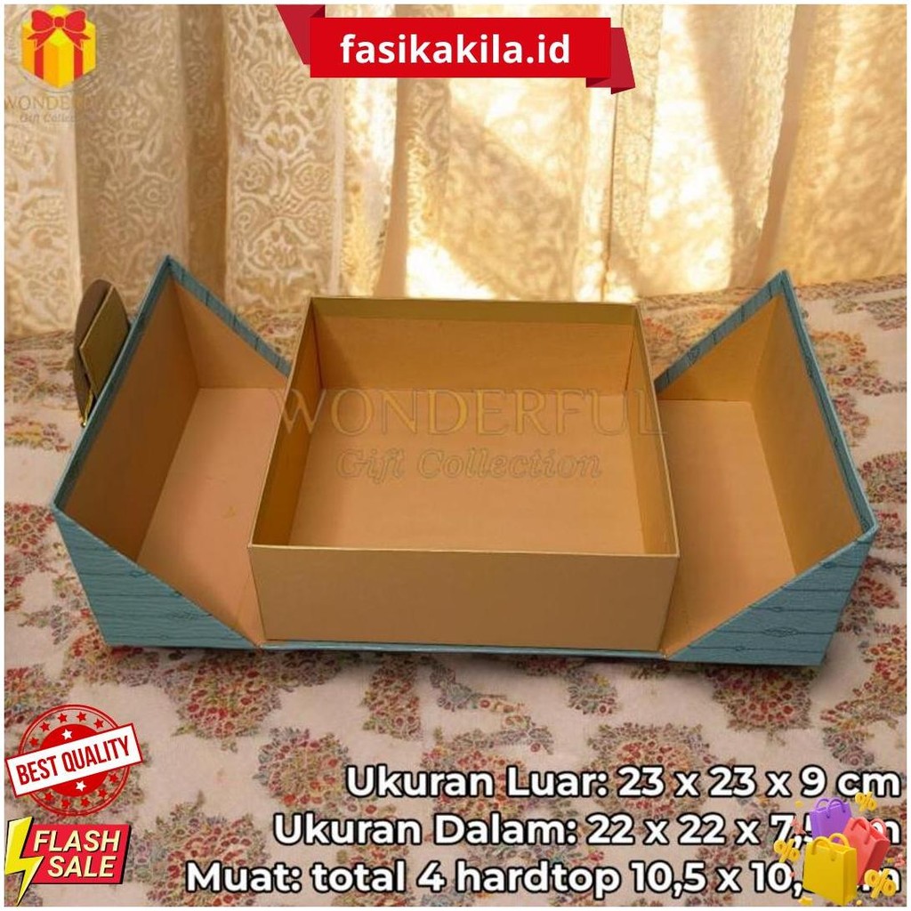 

Hardbox Lebaran/Ramadhan/Idul Fitri Pyramid Magnet Biru Putih Dekorasi Siku Gold 23 X 23 X 9 Cm - Rmd-Pyr-Sk-S Termurah Banget