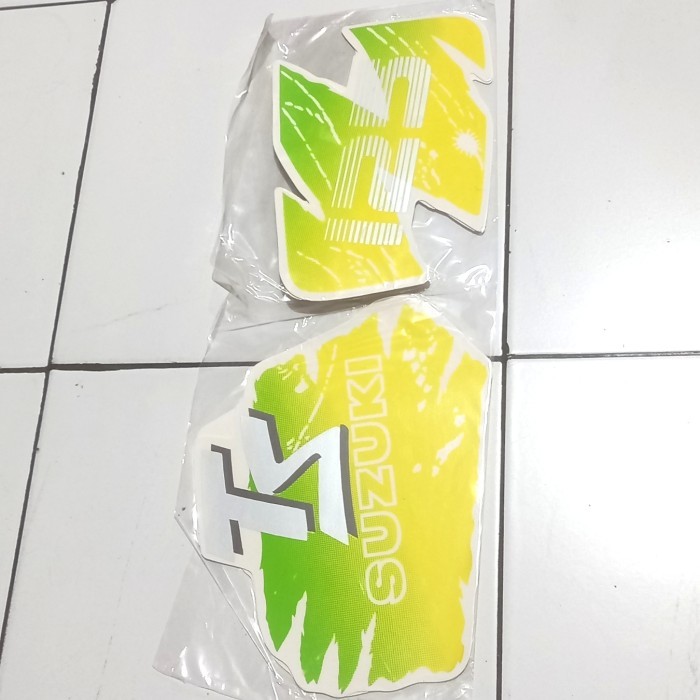 Striping 1993-1994 Er Ts125 Striping Er Hijau Kuning Ts125 Striping Er Ts125 Stiker Bodi Ts125 Stike