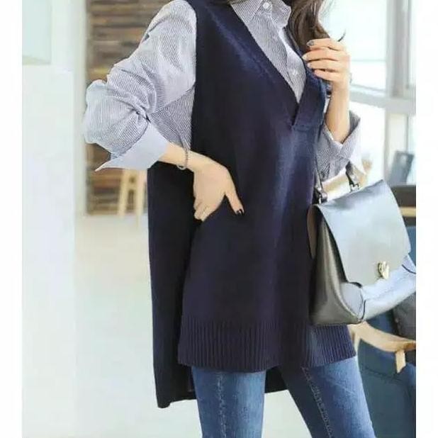 ROMPI KOREA BAHAN RAJUT ROMPI RAJUT WANITA