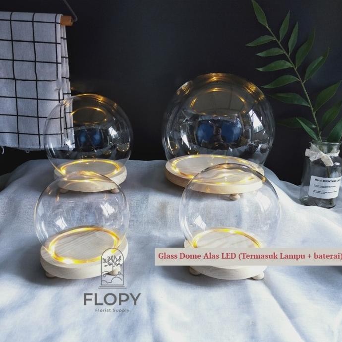 Glass Dome Circle / Bulat / Flower Dome Bulat Import
