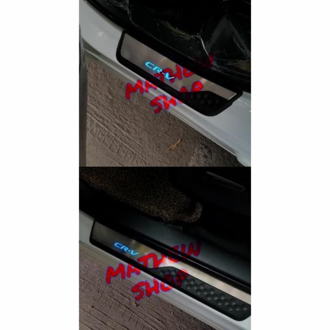 Door Sill Plate Crv Turbo With Led / Sillplate Samping Honda Crv Turbo
