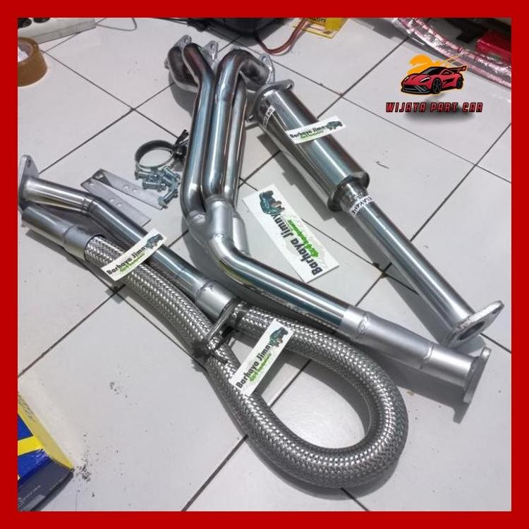 KNALPOT HEADER 421 COSTUM SET JIMNY KATANA KENALPOT RACING FLEXIBEL