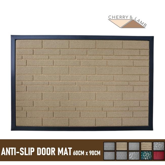Keset Anti Slip/ Keset Outdoor / Keset Kantor (Bricks - Cool Beige)