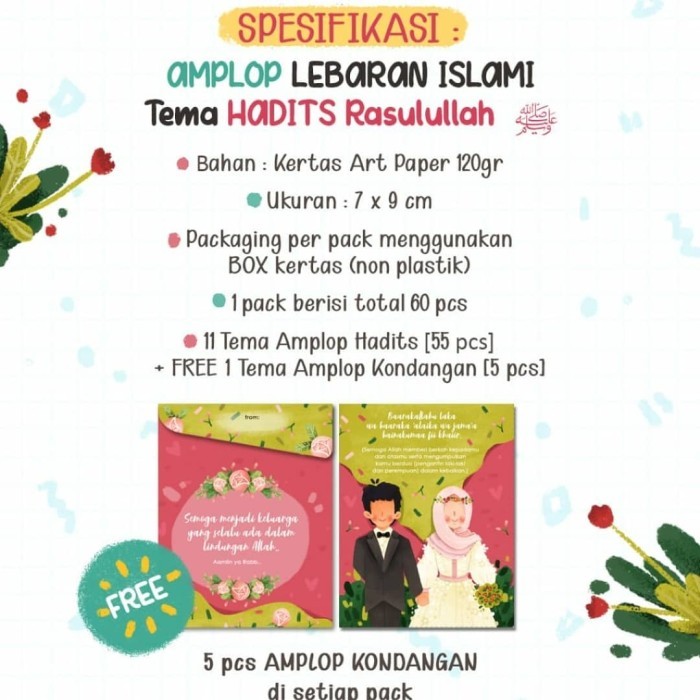 

HOT PROMO AMPLOP LEBARAN ISLAMI TEMA HADITS RASULULLAH - 60 PCS DLC3