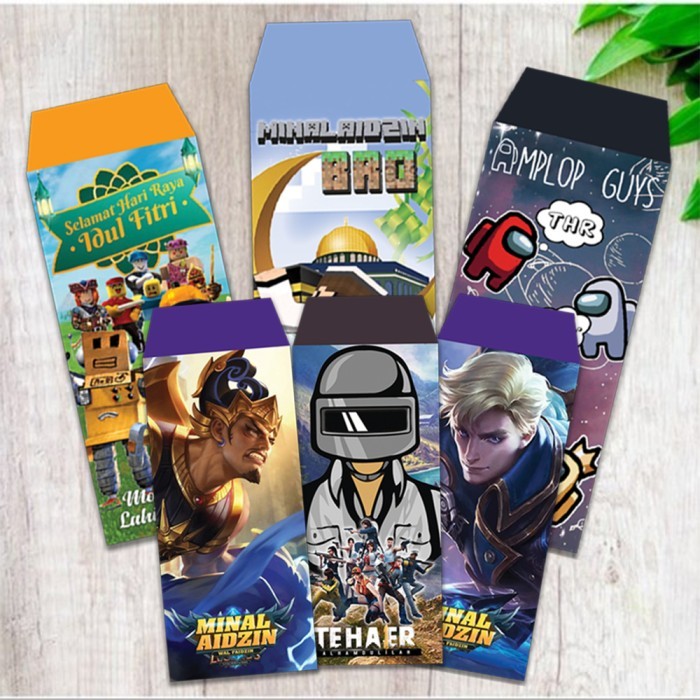 

BERAGAM AMPLOP LEBARAN MOTIF GAMERS HNM6