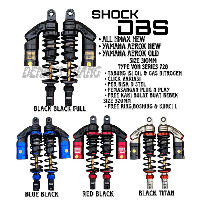 Shockbreaker tabung aerox 155 rx nmax new rx king cb100 dbs von series 728 original shok tabung