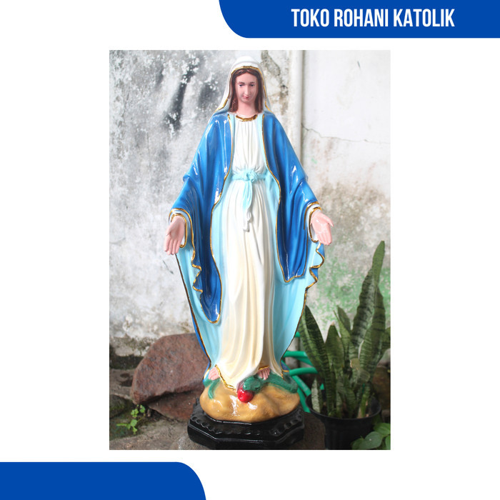 Patung Bunda Maria 60 Cm / Patung Maria Tangan Terbuka Ukuran Besar