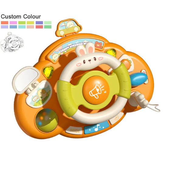 Ready steering wheel baby music car toys - mainan setir mobil anak - mainan stroller - mainan