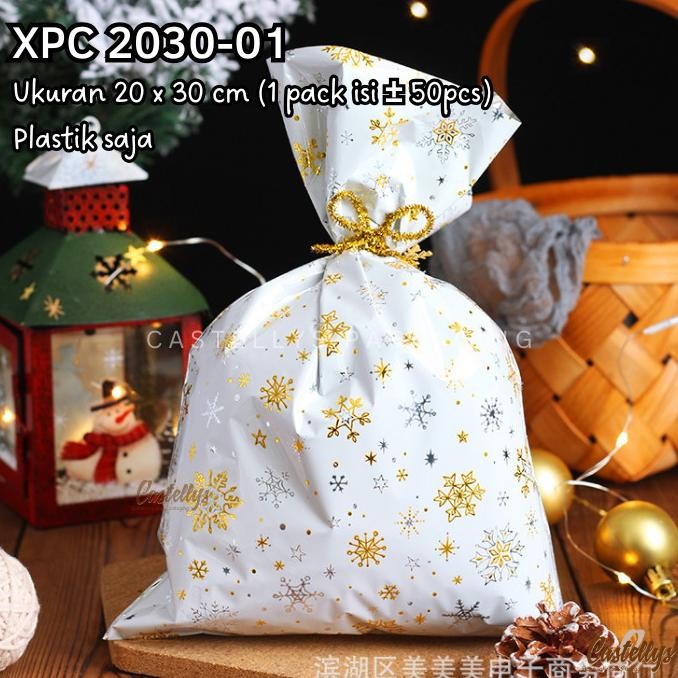 

((((()paling dicari] Plastik Souvenir Natal XPC 2030-01 Kue Cookies Hadiah Hampers Christmas