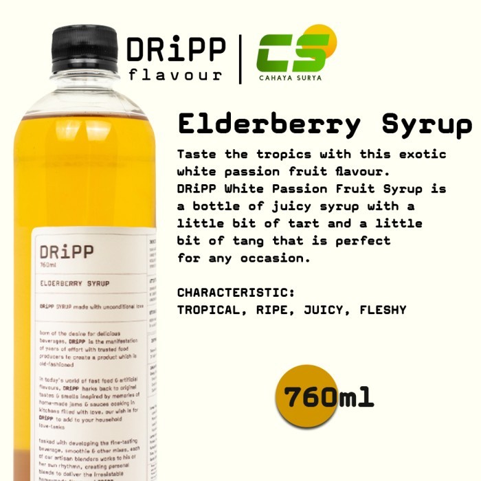 

Dripp Sirup / Syrup - Elderberry Syrup 760 ml