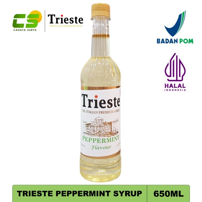 

Trieste Syrup Peppermint - Sirup Rasa Peppermint - 650 ml