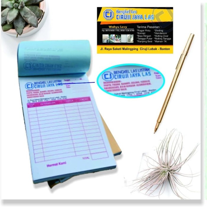 

Ready Paket Bundling Custom Nota + Kartu Nama