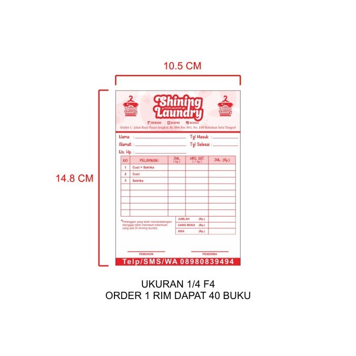

Ready Cetak Custom Nota Kwitansi Invoice Surat Jalan 4 Rangkap