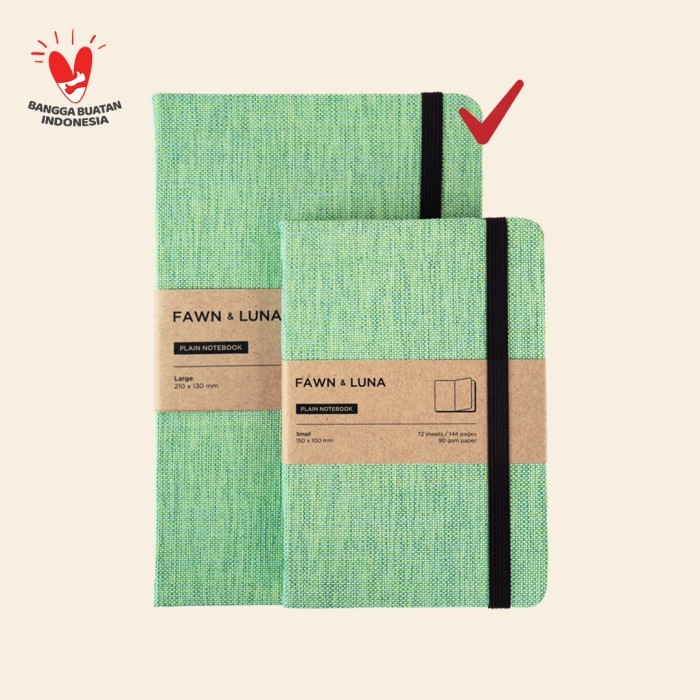 

Ready Notebook A5 Large - Lime Zest Fabric - Buku Jurnal / Agenda
