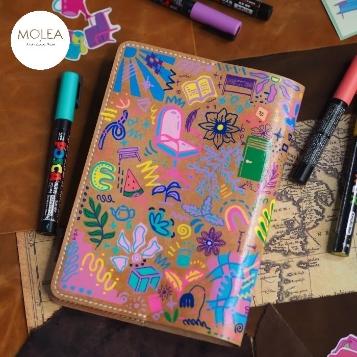 

Ready cover book a5 - leather cover book A5 - sampul buku A5