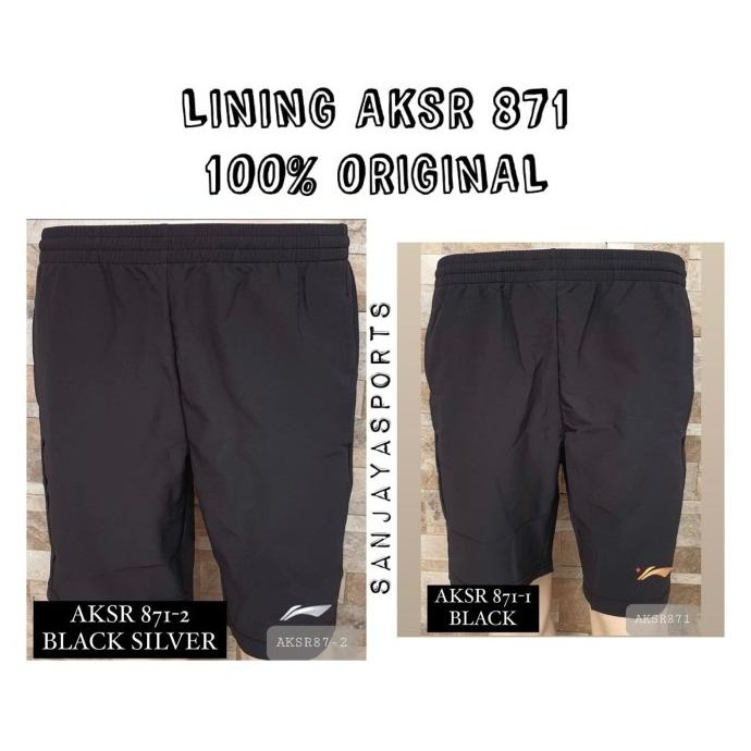 CELANA PENDEK BULUTANGKIS LINING AKSR 871 ORIGINAL Terlaris