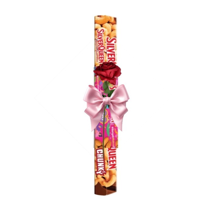 

SILVERQUEEN VALENTINE CHUNKY BAR LONG CHOCOLATE 200 G