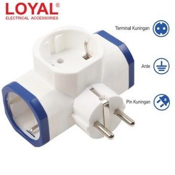 Colokan Listrik Steker T Loyal Original