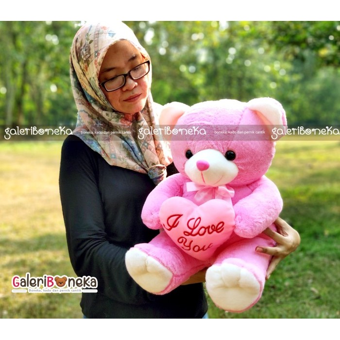 

BONEKA TEDDY BEAR LOVE PINK UKURAN BESAR ( BT - 324253 )