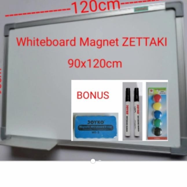 

Papan Tuli Magnet Whiteboard Gantung Ingle Face Zettai 90120Cm