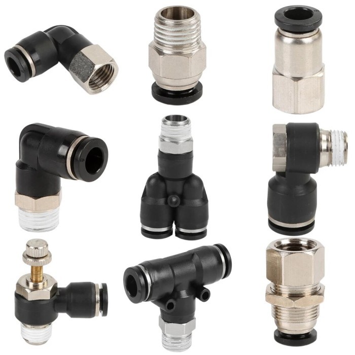 PNEUMATIC CONNECTOR AIR PIPE FITTING COUPLER 4MM 10MM 8MM HOSE TUBE 1
