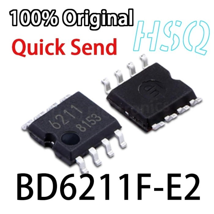 1PCS BD6211F E2 BD6211F SCREEN PRINTING 6211 SOP8 FOOT STICK MOTOR