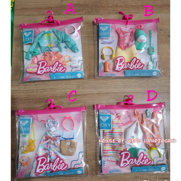 

BARBIE FASHION PACK OF DOLL CLOTHES INSPIRED BY ROXY SWEATSHIRT ASLI