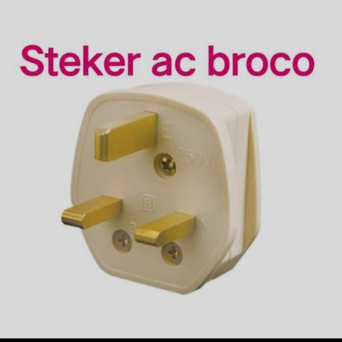 steker AC broco/colokan Ac broco Original