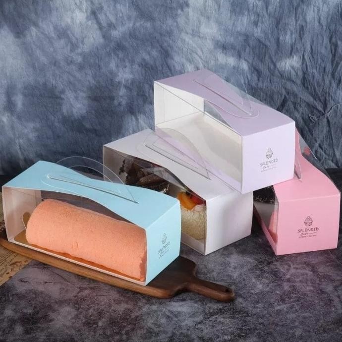 (KK37)Kotak Kue Roll Cake/Kue Bolu Gulung