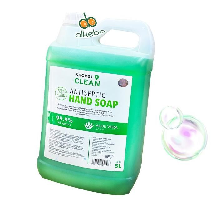 Sale Handsoap Antiseptic Secret Clean 5 Liter Sabun Cuci Tangan Galon