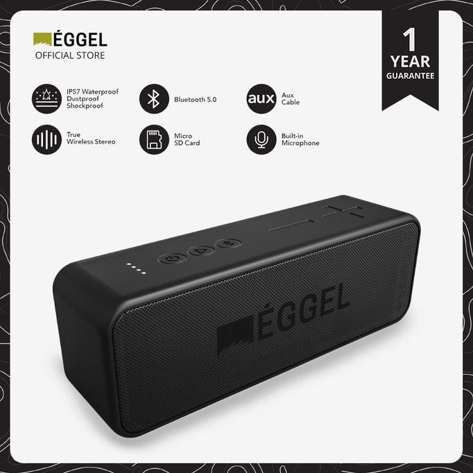 Eggel Active 2 Waterproof Action Portable Bluetooth Speaker