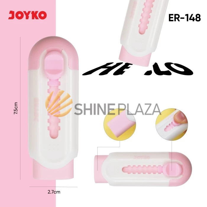 

PENGHAPUS PENSIL JOYKO PASTEL COLOR ER-148 PENCIL ERASER
