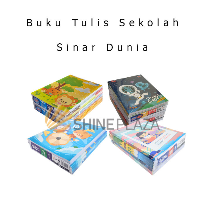 

BUKU TULIS SEKOLAH ANAK SIDU 38 42 50 58 78 100 LEMBAR SATUAN ECERAN SINAR DUNIA