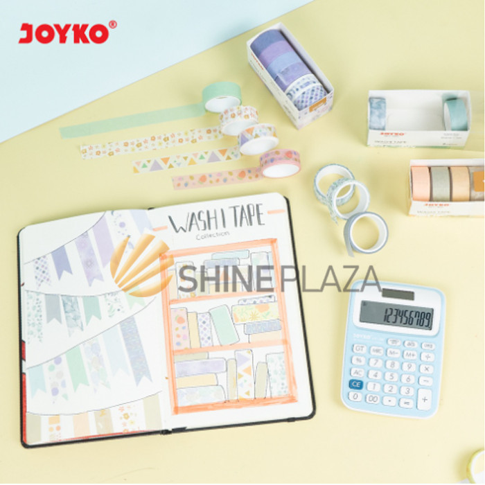 

WASHI TAPE SET PITA PEREKAT SELOTIP KERTAS MOTIF JOYKO WT-101 ~ WT-105