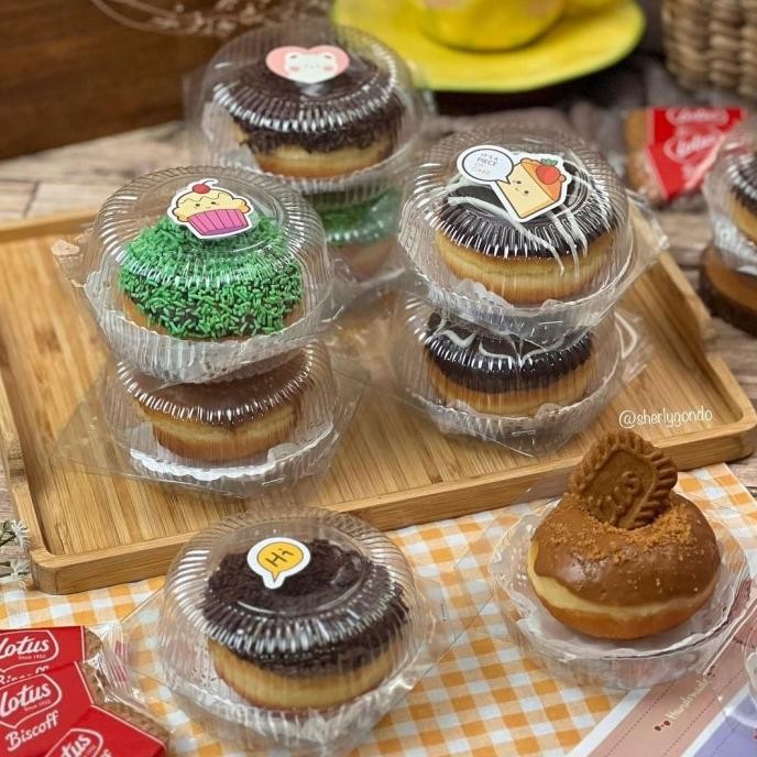 Mika Donat Satuan isi 50pcs Mika Donut Kemasan Donat Plastik