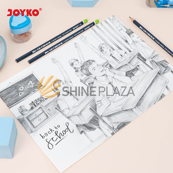 

[PACK] PENSIL KOMPUTER GAMBAR KAYU 2B JOYKO P-90 1 PAK ISI 12 DRAWING PENCIL MURAH