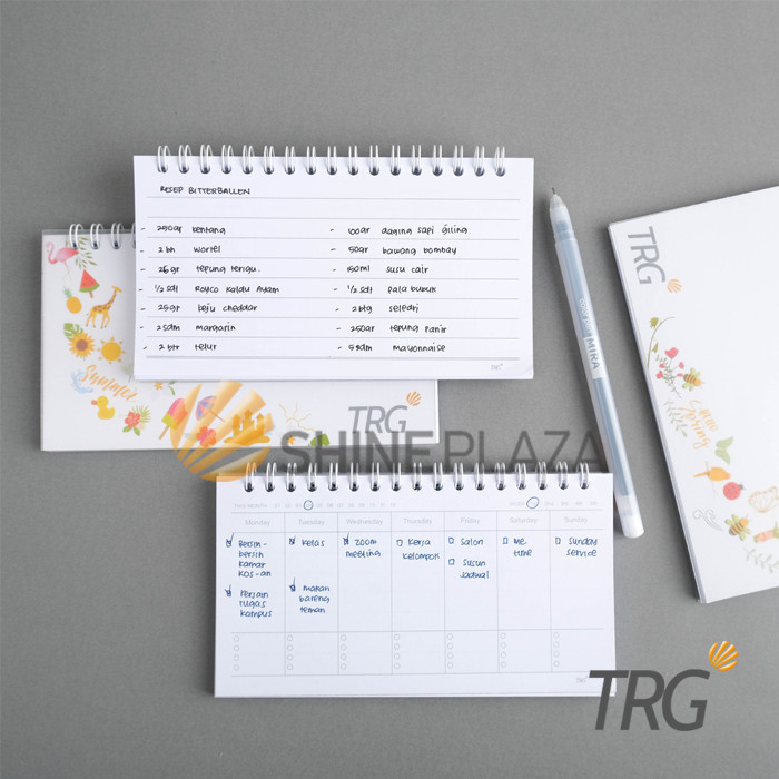 

BUKU CATATAN ALL SEASON CLEAR COVER SPIRAL WEEKLY PLANNER NOTEBOOK TRG