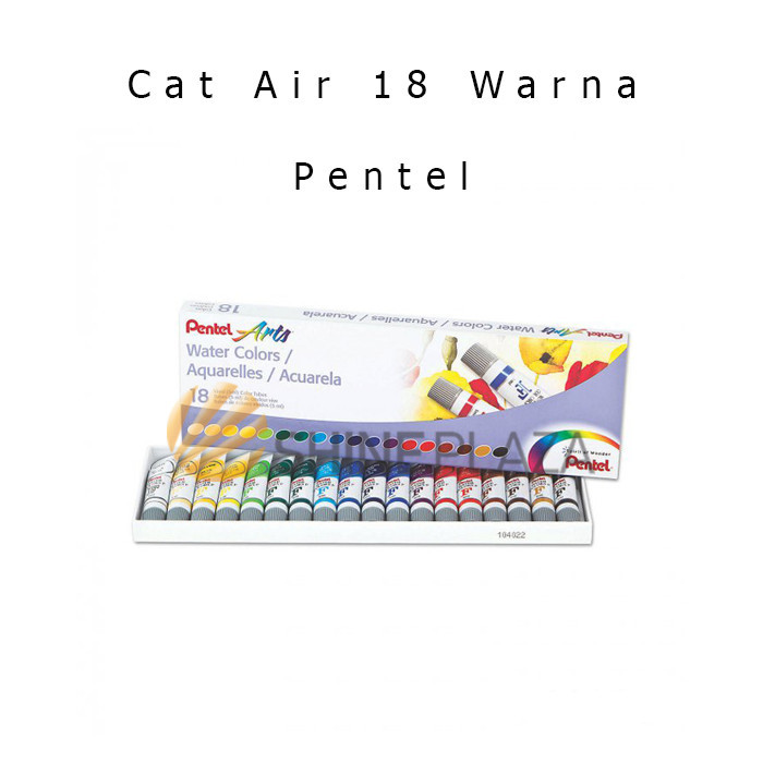 

CAT AIR PENTEL 18 WARNA - PENTEL ARTS WATER COLORS 18 WFRS-18