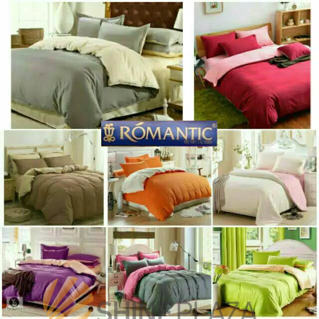 

ROMANTIC BEDCOVER SET TWO TONE KATUN JEPANG KING SIZE