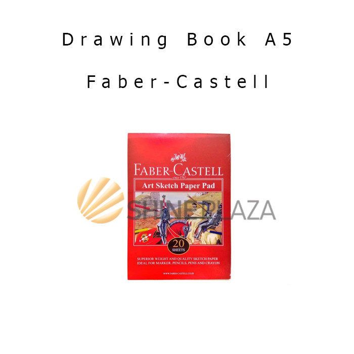 

SKETCHBOOK DRAWING BOOK A5 FABER CASTELL - KERTAS BUKU GAMBAR & SKETSA