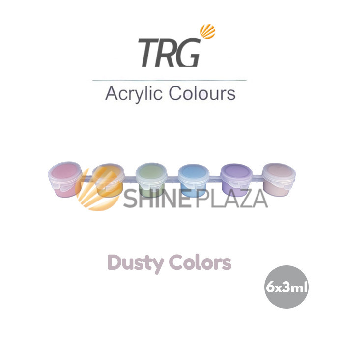 

TRG ACRYLIC COLOUR DUSTY SET 6 WARNA - CAT AKRILIK CANVAS PAINT COLOR