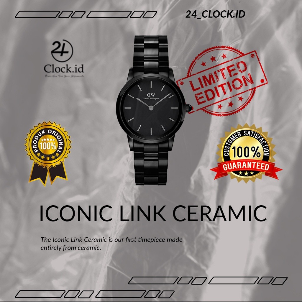 Jam Tangan Daniel Wellington Iconic Link Ceramic Original100%
