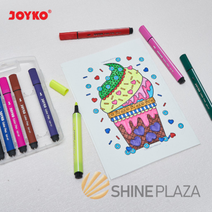

COLOR PEN 12 COLORS JOYKO CLP-57 - SPIDOL PULPEN PENA 12 WARNA JOYKO