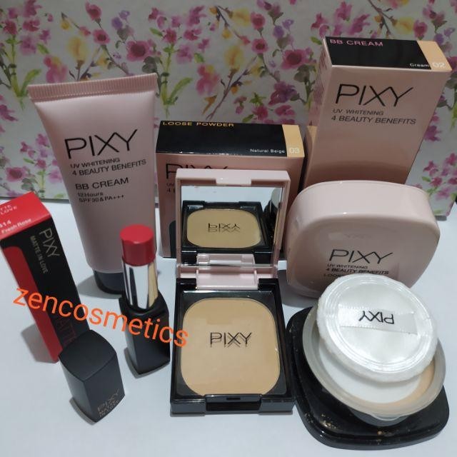 BERKUALITAS Paket Pixy 4 in 1/ Pixy Make Up/ Bedak Sehari hari